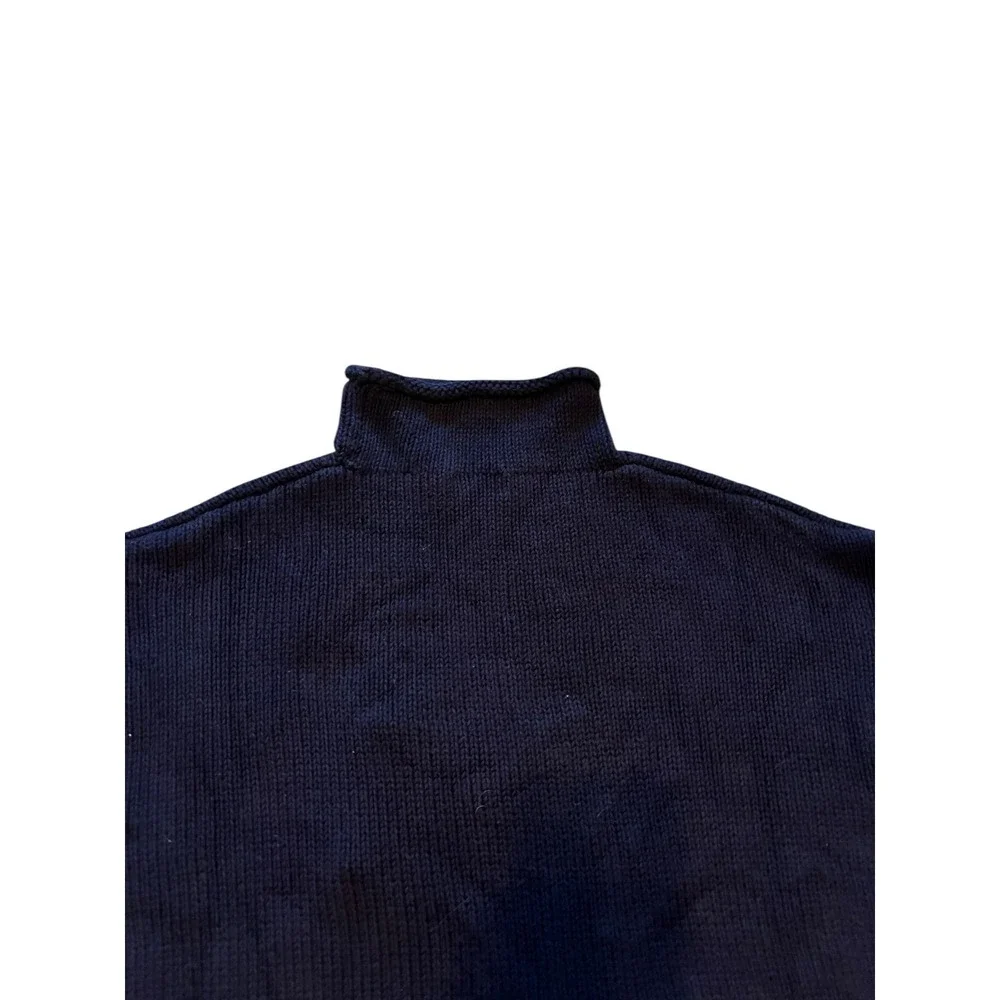 Polo‎ Ralph Lauren Mens Navy Anchor Flags Turtleneck Sweater Size S